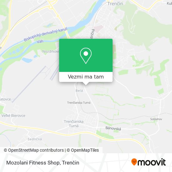 Mozolani Fitness Shop mapa