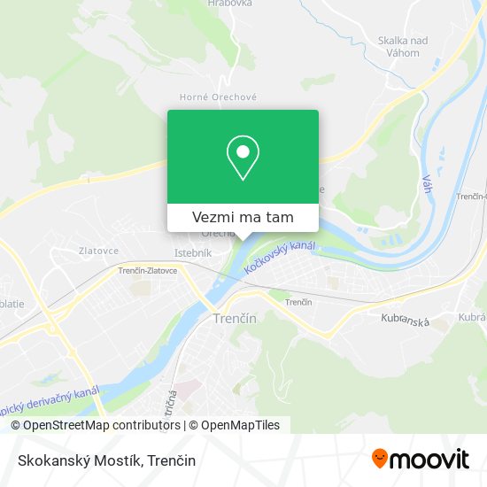 Skokanský Mostík mapa