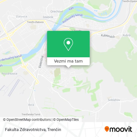 Fakulta Zdravotníctva mapa