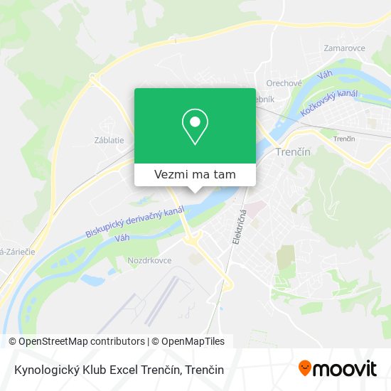 Kynologický Klub Excel Trenčín mapa