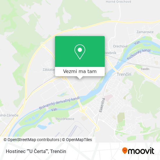 Hostinec ""U Čerta"" mapa