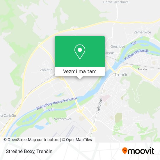 Strešné Boxy mapa