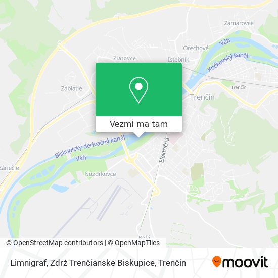 Limnigraf, Zdrž Trenčianske Biskupice mapa