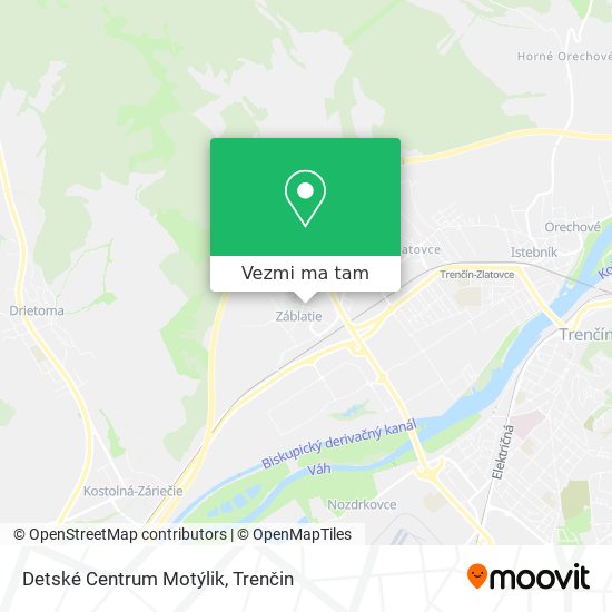 Detské Centrum Motýlik mapa