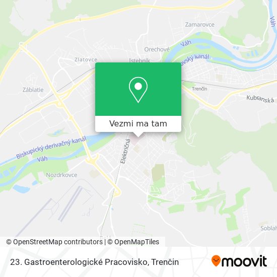 23. Gastroenterologické Pracovisko mapa