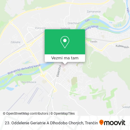 23. Oddelenie Geriatrie A Dlhodobo Chorých mapa