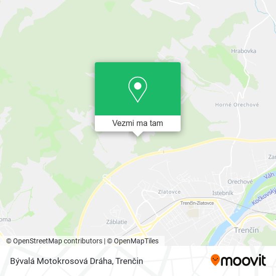 Bývalá Motokrosová Dráha mapa