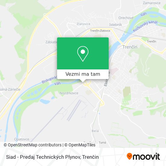 Siad - Predaj Technických Plynov mapa