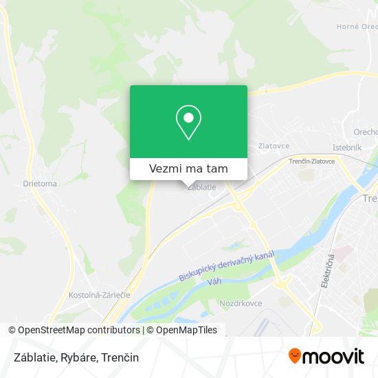 Záblatie, Rybáre mapa