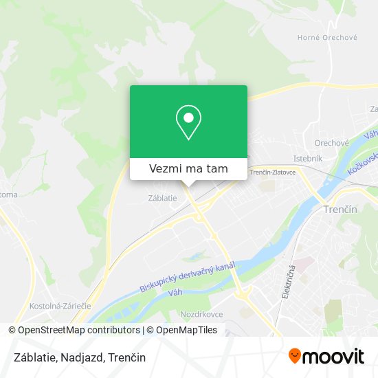 Záblatie, Nadjazd mapa