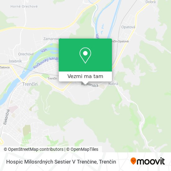 Hospic Milosrdných Sestier V Trenčíne mapa