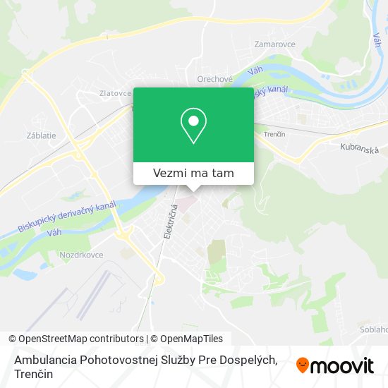 Ambulancia Pohotovostnej Služby Pre Dospelých mapa