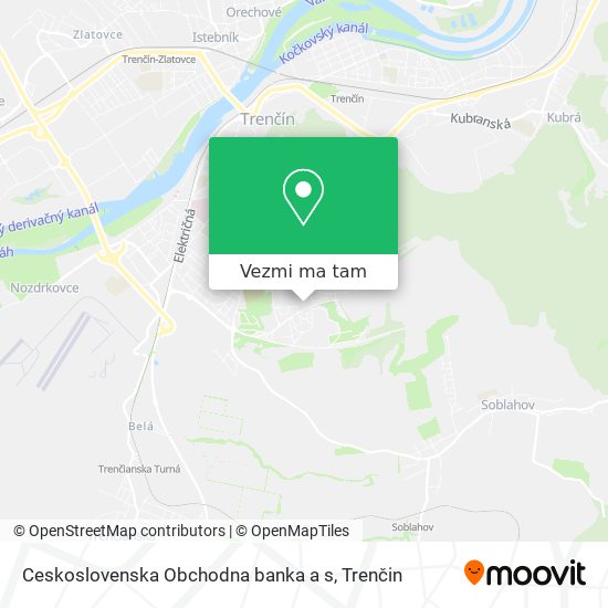 Ceskoslovenska Obchodna banka a s mapa