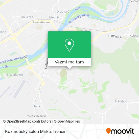 Kozmetický salón Mirka mapa