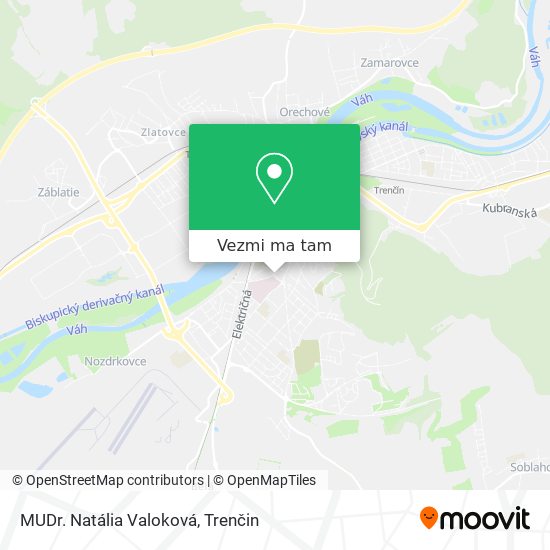 MUDr. Natália Valoková mapa