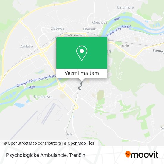 Psychologické Ambulancie mapa