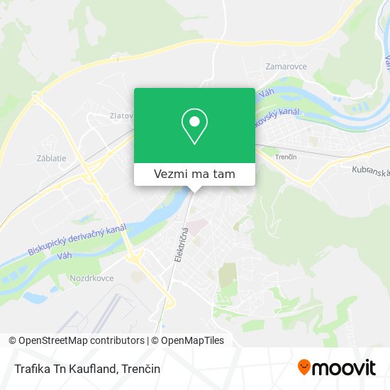 Trafika Tn Kaufland mapa