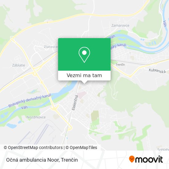 Očná ambulancia Noor mapa