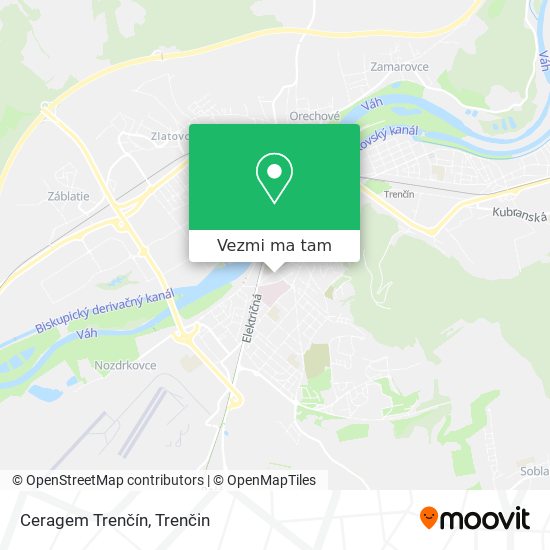 Ceragem Trenčín mapa