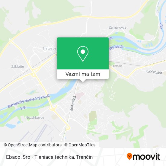 Ebaco, Sro - Tieniaca technika mapa