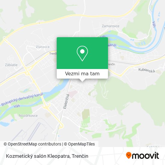 Kozmetický salón Kleopatra mapa