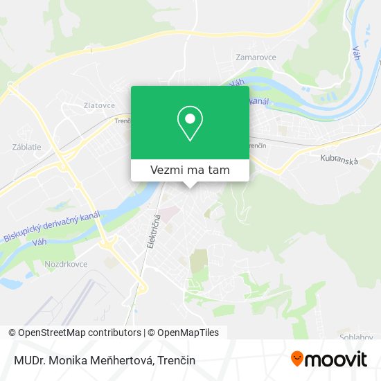 MUDr. Monika Meňhertová mapa