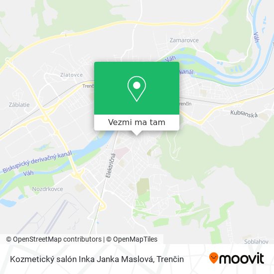 Kozmetický salón Inka Janka Maslová mapa