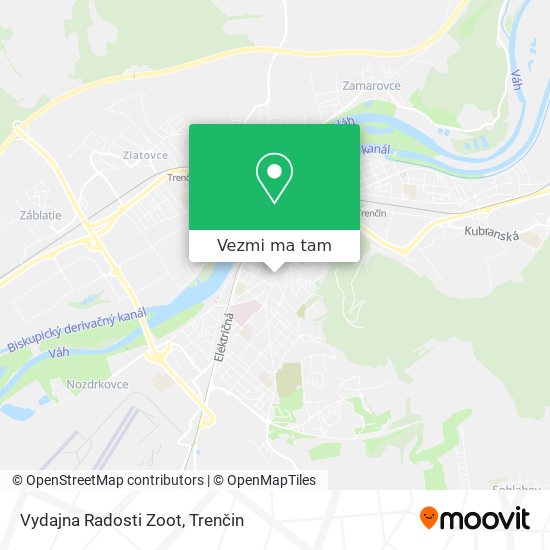 Vydajna Radosti Zoot mapa