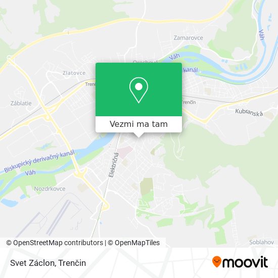 Svet Záclon mapa