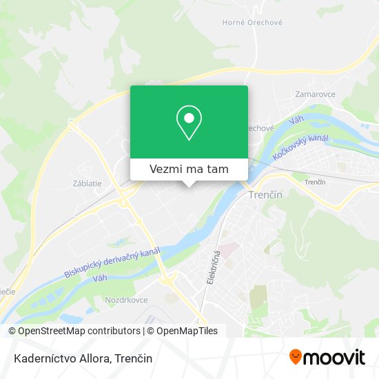 Kaderníctvo Allora mapa