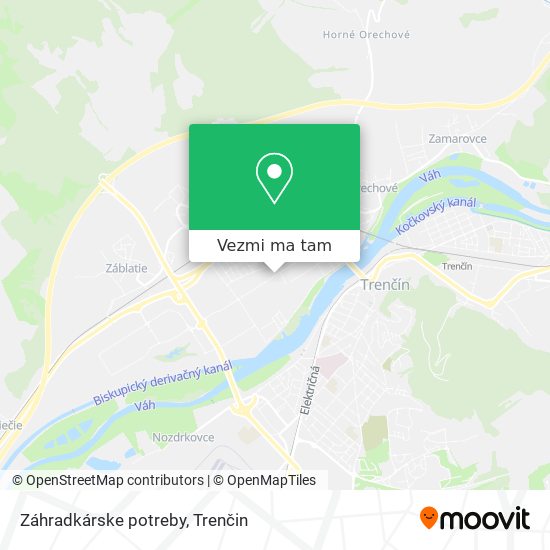 Záhradkárske potreby mapa