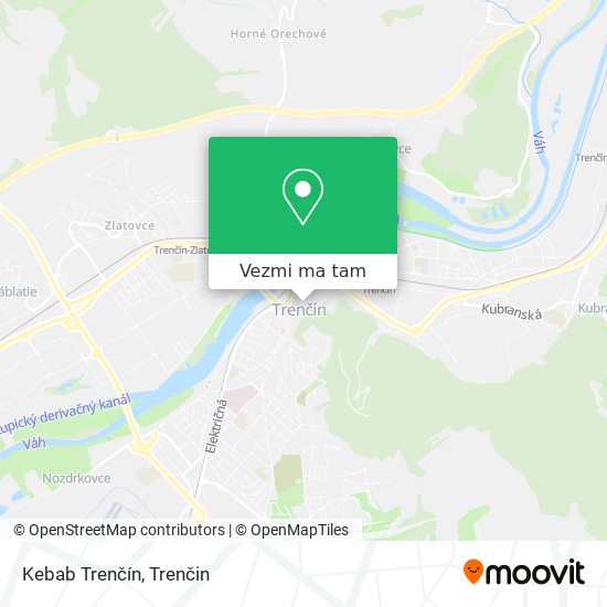 Kebab Trenčín mapa