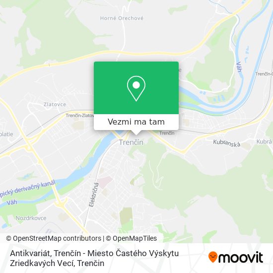 Antikvariát, Trenčín - Miesto Častého Výskytu Zriedkavých Vecí mapa