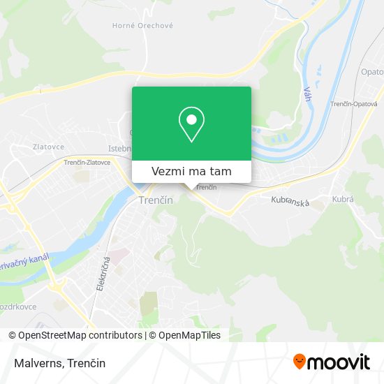 Malverns mapa