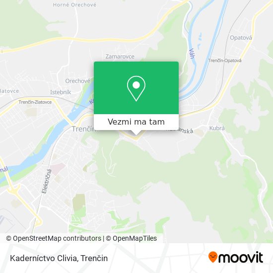 Kaderníctvo Clivia mapa