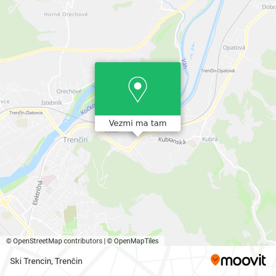 Ski Trencin mapa