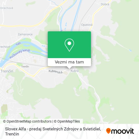 Slovex Alfa - predaj Svetelných Zdrojov a Svietidiel mapa