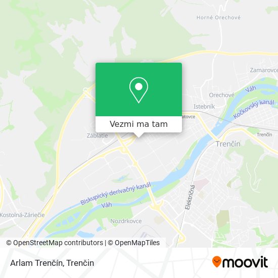 Arlam Trenčín mapa