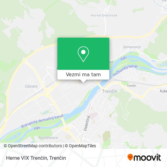 Herne VIX Trenčín mapa