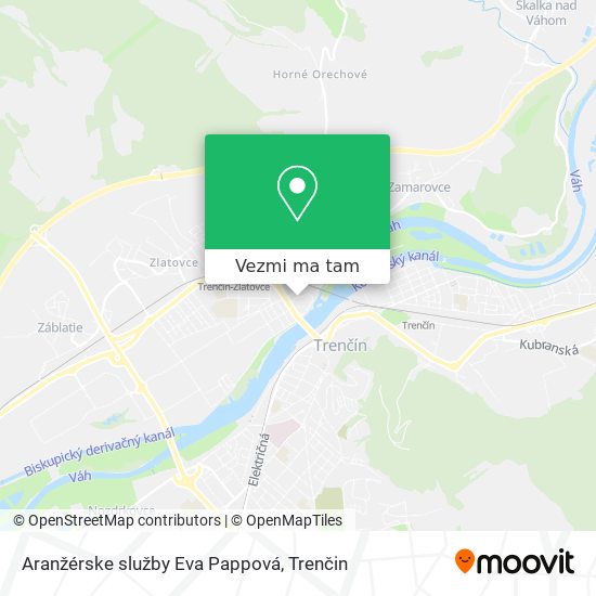 Aranžérske služby Eva Pappová mapa