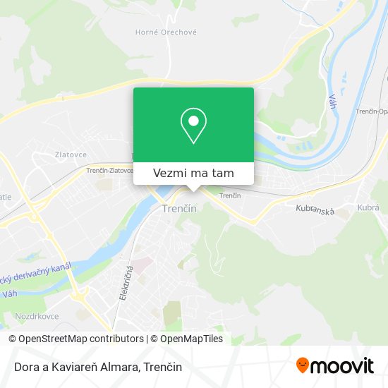 Dora a Kaviareň Almara mapa