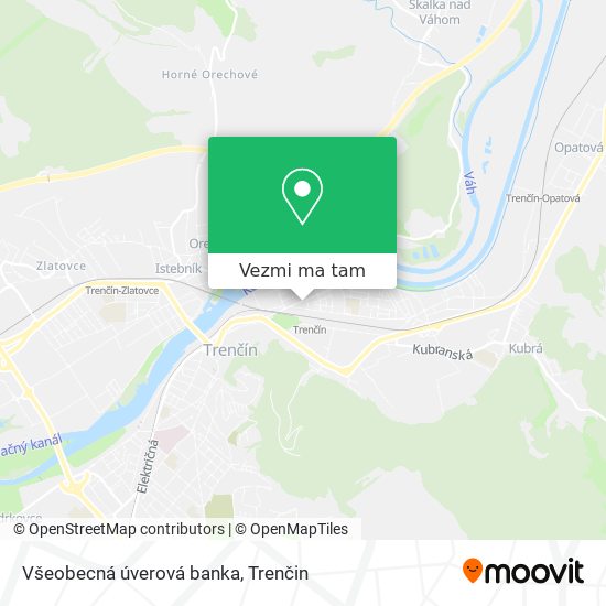 Všeobecná úverová banka mapa