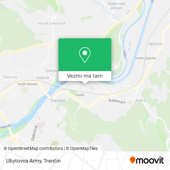 Ubytovna Army mapa