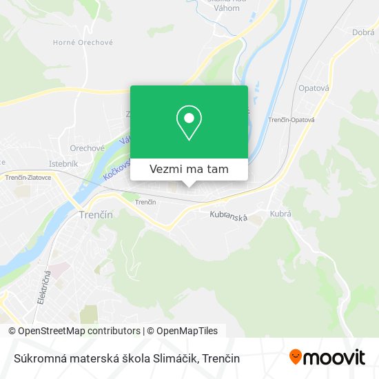 Súkromná materská škola Slimáčik mapa