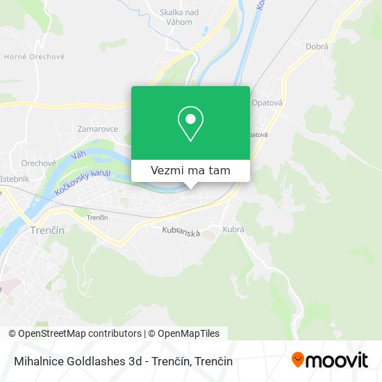 Mihalnice Goldlashes 3d - Trenčín mapa