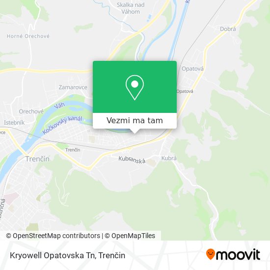 Kryowell Opatovska Tn mapa