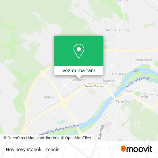 Novinový stánok mapa