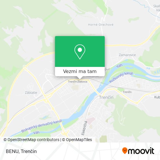 BENU mapa