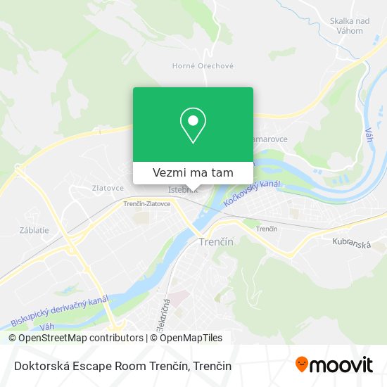 Doktorská Escape Room Trenčín mapa