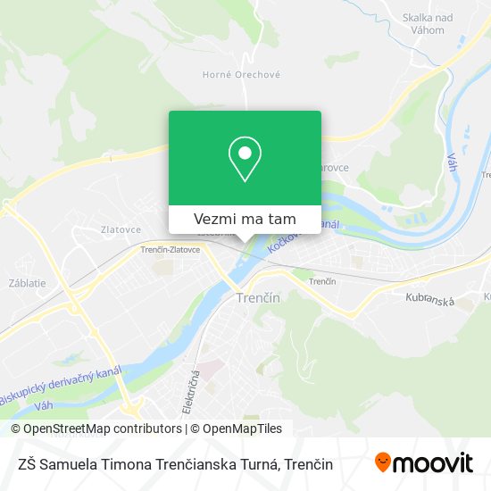 ZŠ Samuela Timona Trenčianska Turná mapa